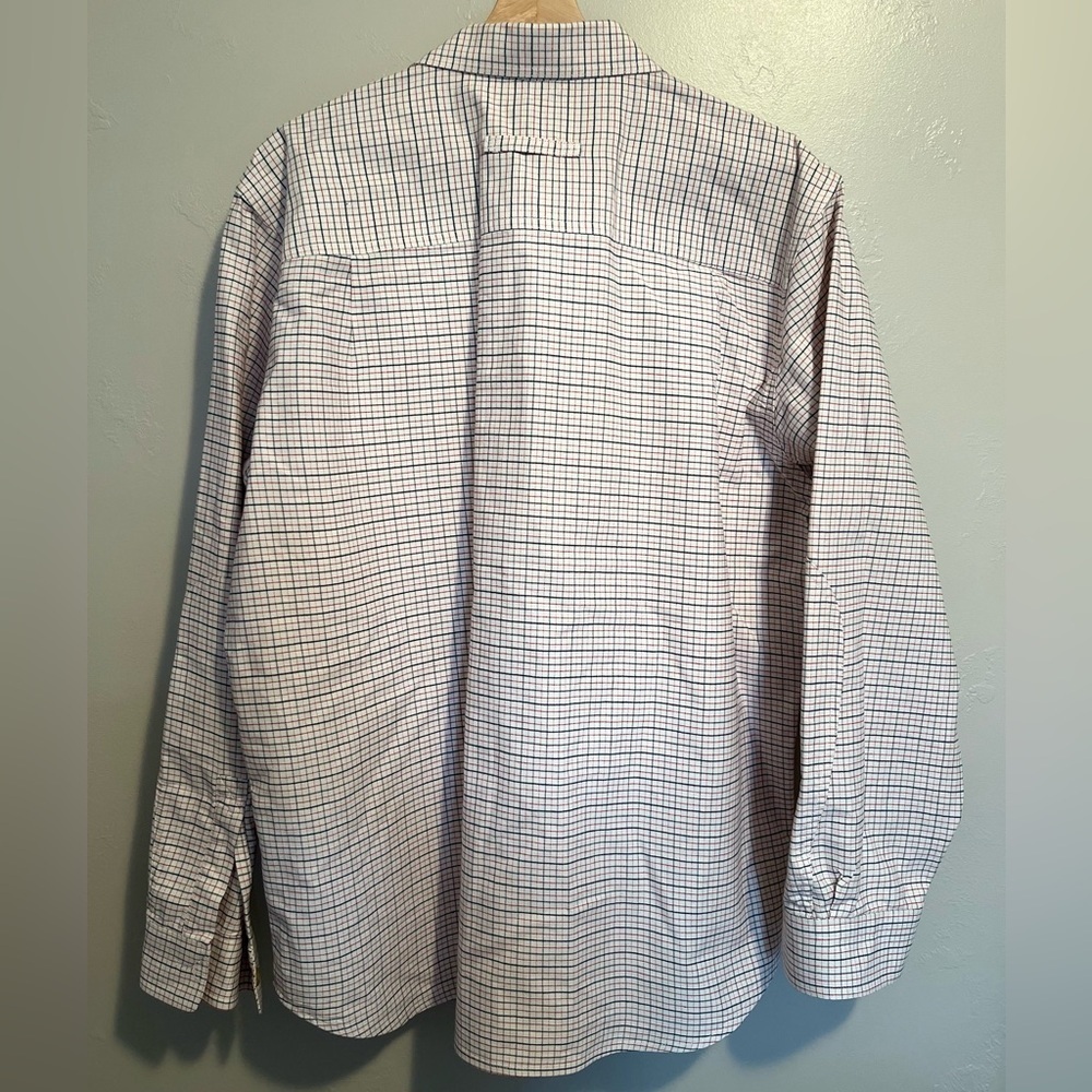 Woolrich White, Red, & Blue Casual Button Down Shirt - Picture 10 of 12